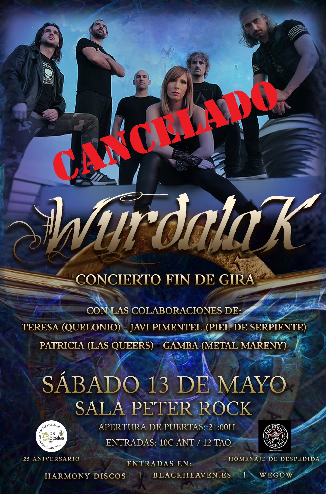 Cartel concierto Wurdalak